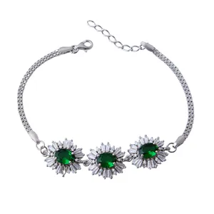 دستبند نقره زنانه بازرگانی میلادی کد DP_373