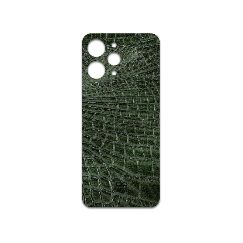 برچسب پوششی ماهوت مدل Green-Crocodile-Leather مناسب برای گوشی موبایل شیائومی Redmi 12