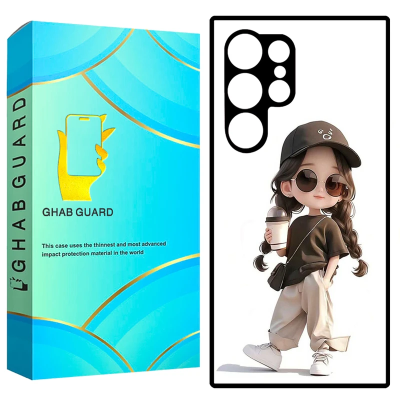 کاور قاب گارد طرح دختر مدل GCHPS23U مناسب برای گوشی موبایل سامسونگ Galaxy S23 Ultra 5G
