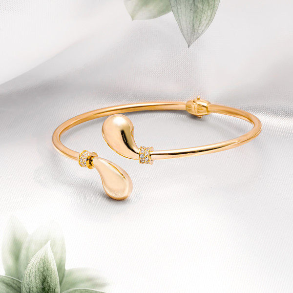 دستبند طلا 18 عیار زنانه ماوی گالری مدل بوتگا