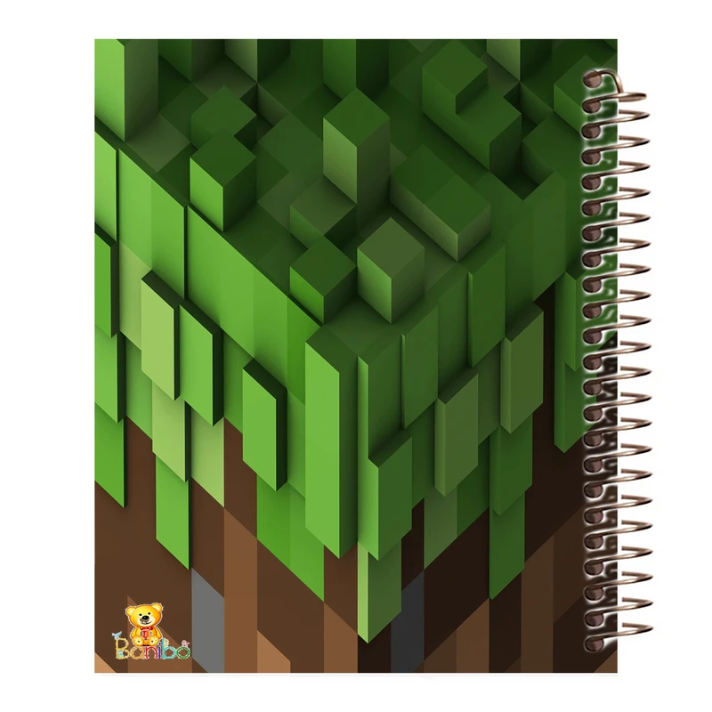 دفتر نقاشی 100 برگ بانیبو مدل ماینکرافت کد 2782