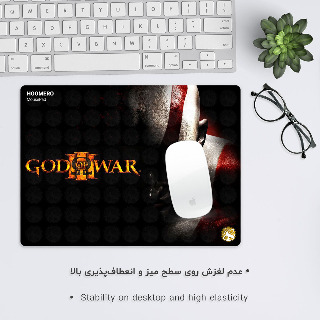 ماوس پد هومرو مدل A4199 طرح بازی خدای جنگ