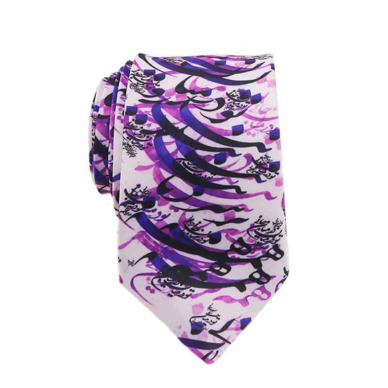 کراوات مردانه مدل نستعلیق کد 1435