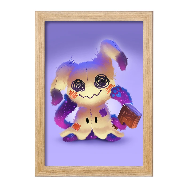 تابلو خندالو مدل میمیکیو انیمه پوکمون  کد 17307