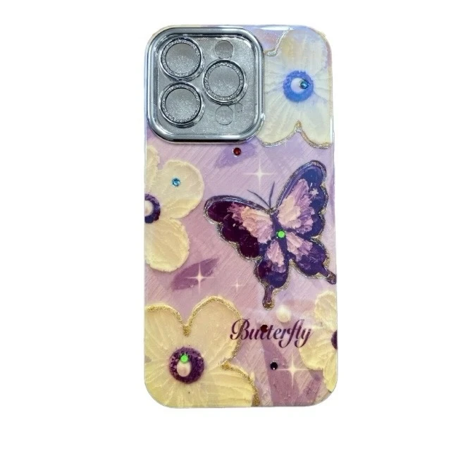 کاور طرح پروانه آبرنگی مناسب برای گوشی موبایل اپل iPhone 14 Pro Max