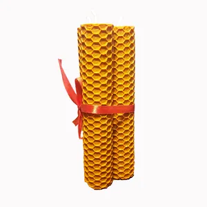 شمع مدل موم عسل مجموعه 3 عددی