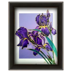 تابلو ویترای طرح گل کد 21434