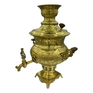 سماور زغالی مدل قلم کد 335 ظرفیت 3.5 لیتر