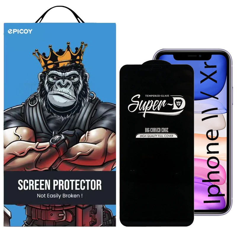 محافظ صفحه نمایش اپیکوی مدل Super 5D مناسب برای گوشی موبایل اپل iPhone 11 / Xr