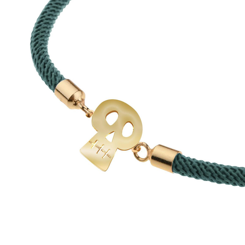 دستبند طلا 18 عیار زنانه مدوپد مدل جمجمه کد D16-10303