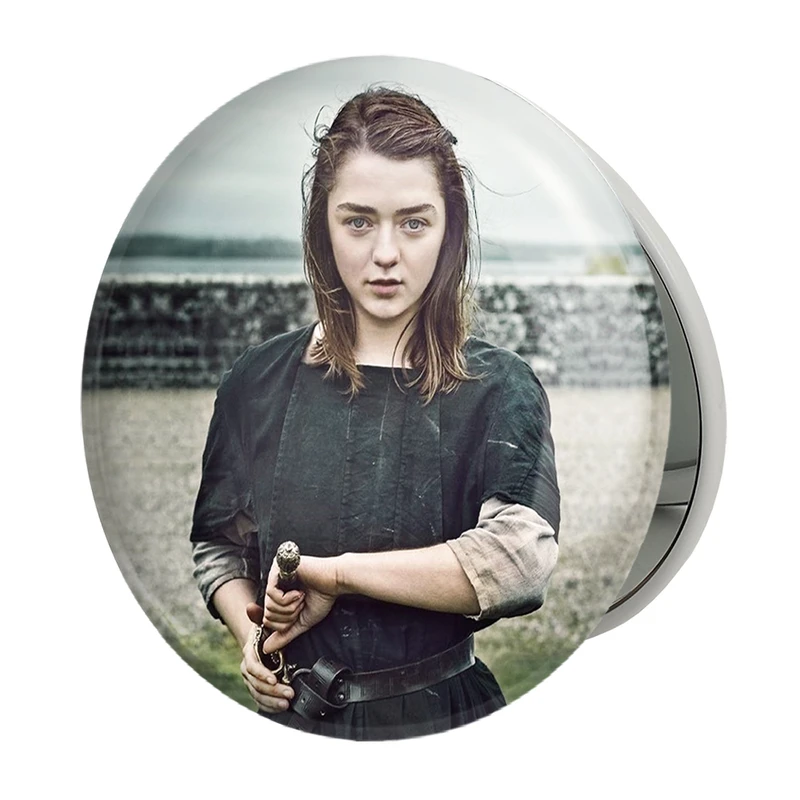 آینه جیبی خندالو طرح آریا استارک گیم اف ترونز Game of Thrones مدل تاشو کد 2662 