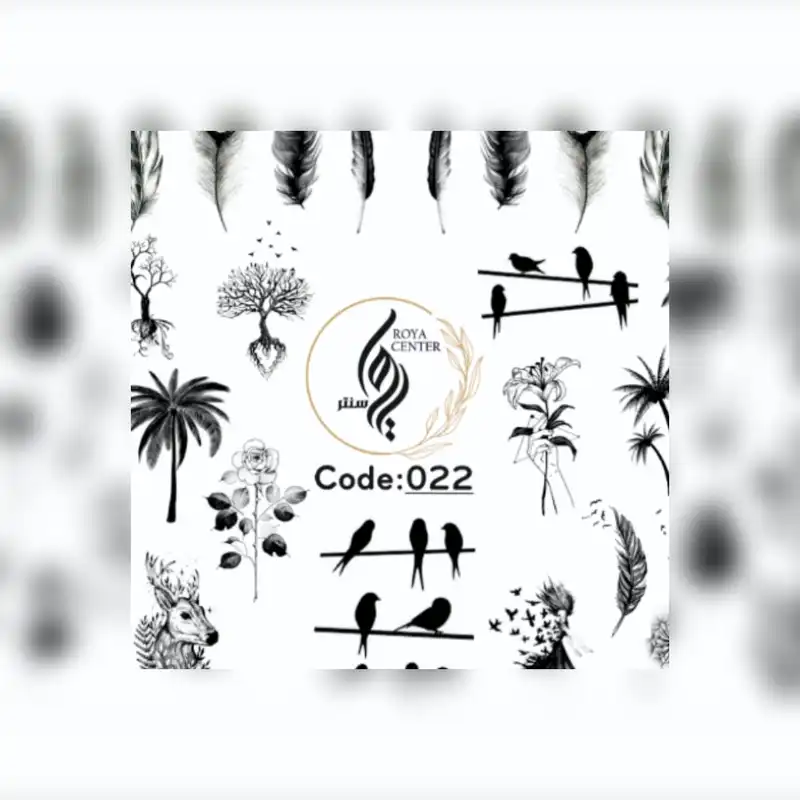 برچسب لنز ناخن مدل 022