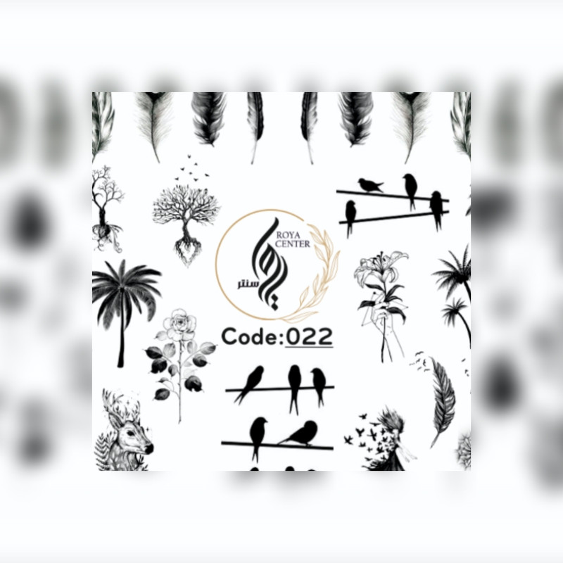 برچسب لنز ناخن مدل 022