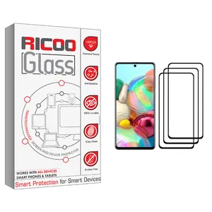 ricoo +HD Screen Protector For Samsung Galaxy A71 Pack Of 3