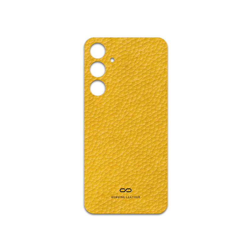 برچسب پوششی ماهوت مدل Mustard-Leather مناسب برای گوشی موبایل سامسونگ Galaxy A35