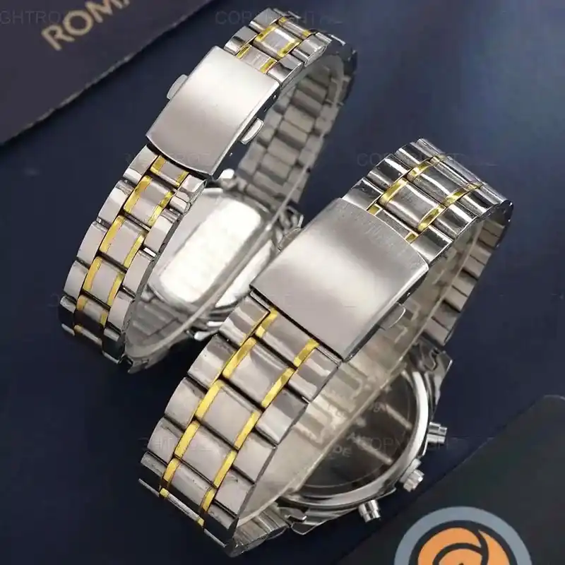 ست ساعت مچی عقربه ای زنانه و مردانه مدل کلاسیک 03