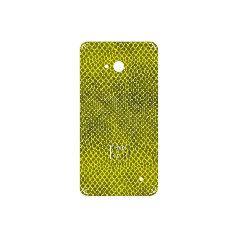 برچسب پوششی ماهوت مدل Yellow Snake Skin مناسب برای گوشی موبایل مایکروسافت Lumia 640