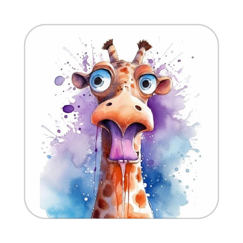 زیر لیوانی کاکتی طرح حیوانات رنگی مدل mp27054