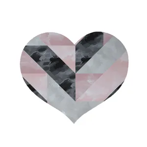  پادری مدل قلب طرح سنگ کد 8642 سایز 90x90 سانتی متر