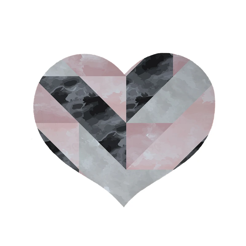  پادری مدل قلب طرح سنگ کد 8642 سایز 90x90 سانتی متر