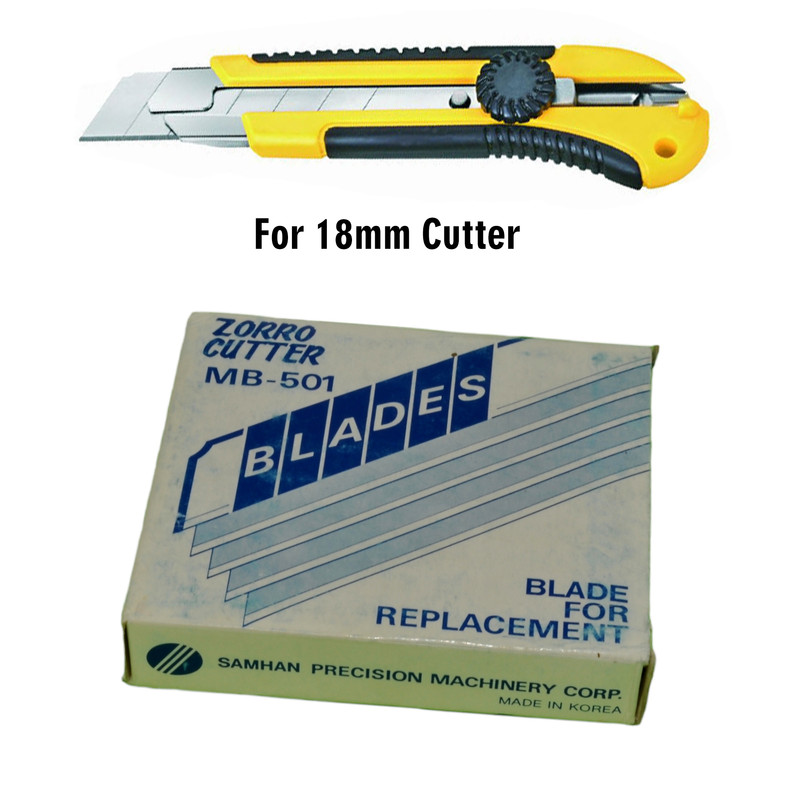 تیغ کاتر زورو مدل MB-501 مجموعه 100 عددی