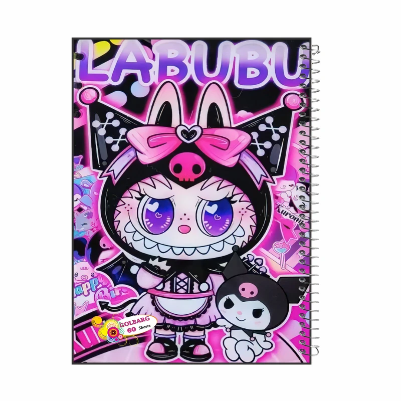 دفتر مشق 60 برگ گلبرگ مدل کرومی کد 5201