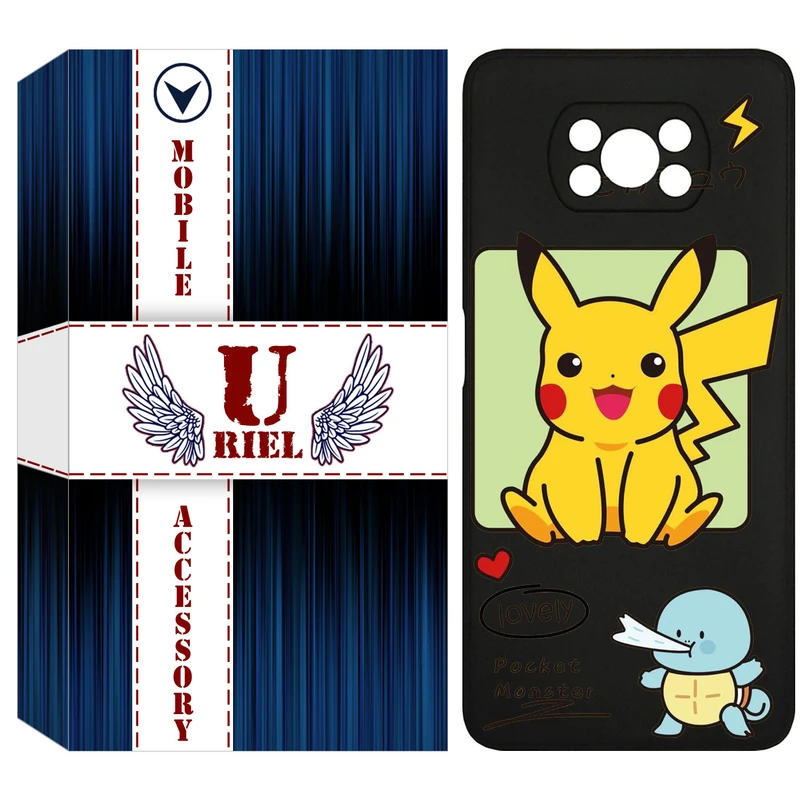 کاور یوریل مدل KSH کد 28 طرح پوکمون مناسب برای گوشی موبایل شیائومی Poco X3 / Poco X3 Pro