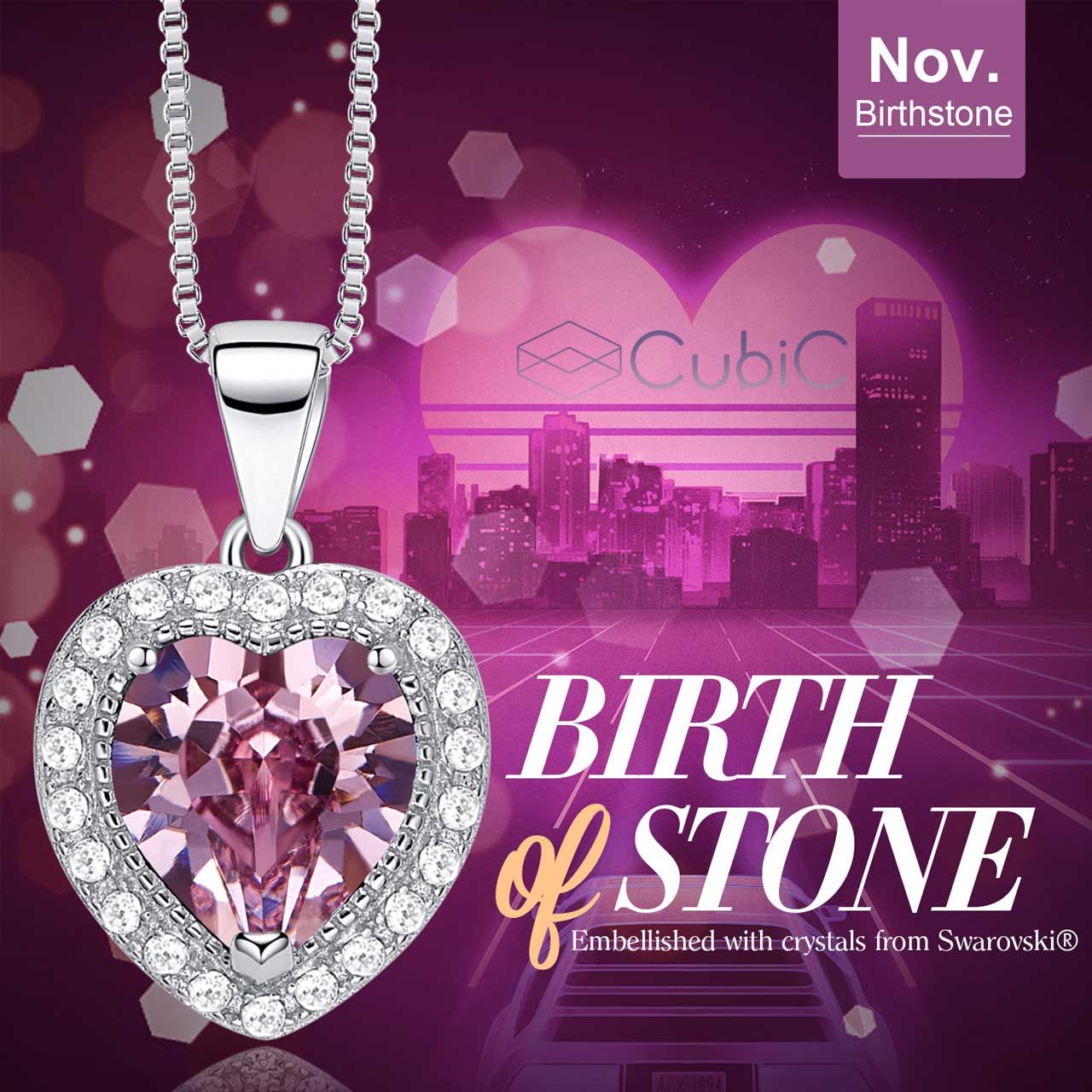 گردنبند نقره زنانه کوبیک مدل QP-3810-J -  - 4