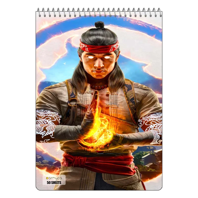 دفتر نقاشی 50 برگ سیمی کارنیکا طرح مورتال کامبت Mortal Kombat کد 85326