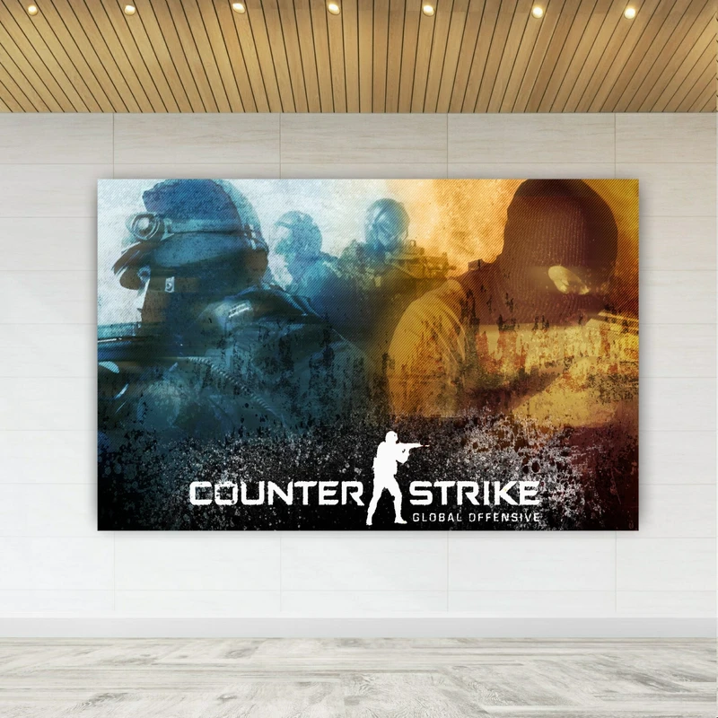 تابلو بوم طرح گیم Counter Strike مدل SDB1675
