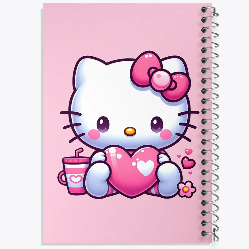 دفتر مشق 100 برگ خندالو طرح هلو کیتی (Hello Kitty) کد F7198