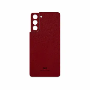 MAHOOT Red-Leather Cover Sticker for Samsung Galaxy S21 5G