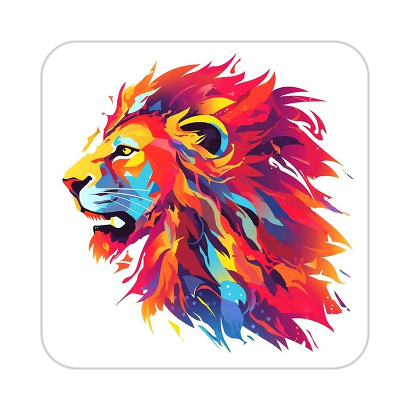 زیر لیوانی کاکتی طرح شیر مدل mp23113