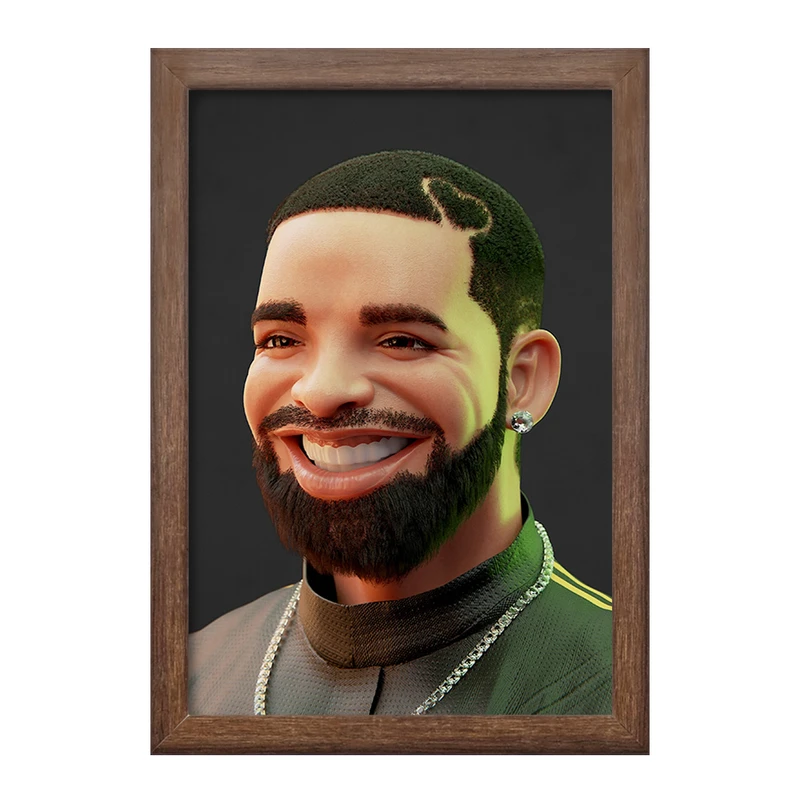 تابلو خندالو طرح دریک (drake) کد F767