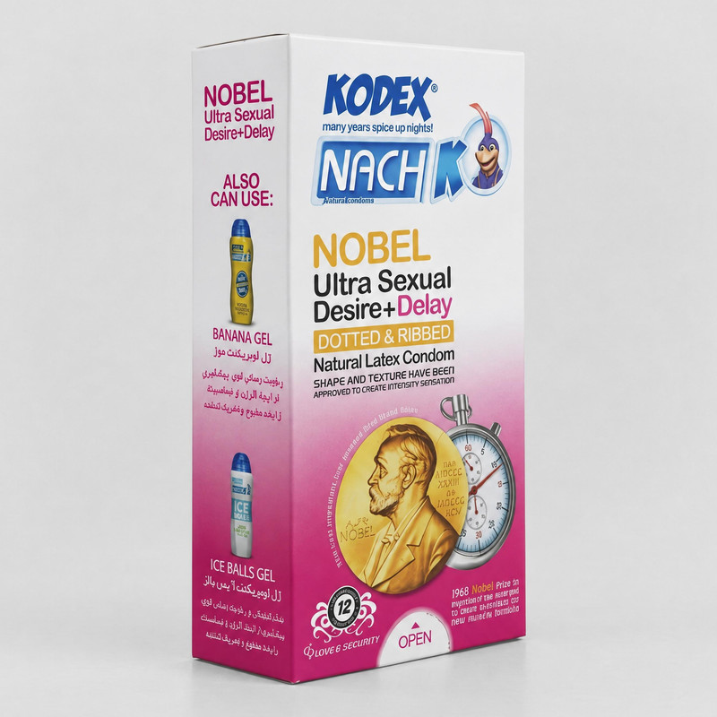 کاندوم کدکس مدل Nobel بسته 12 عددی