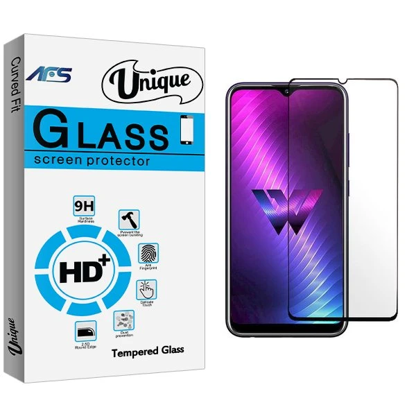 محافظ صفحه نمایش شیشه ای ای اف اس مدل Unique مناسب برای گوشی موبایل ال جی W30 Pro