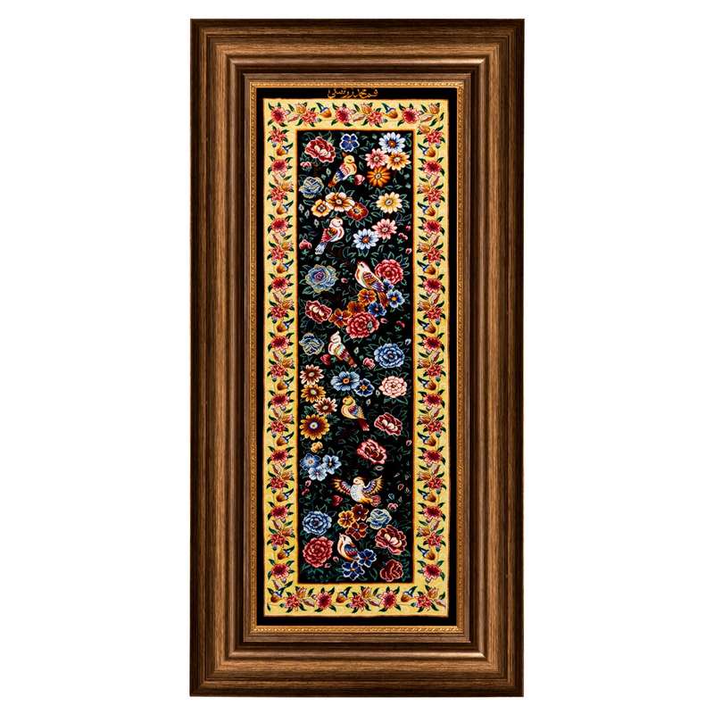 تابلو فرش دستباف سی پرشیا مدل گل و مرغ کد 902758