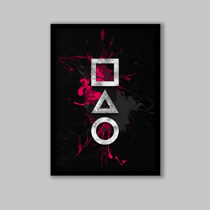 تابلو مدل سریال بازی مرکب Squid Game کد LA-G10802-2