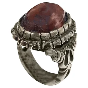 انگشتر نقره مردانه مدل شجر جهنمی مصور کد SJM2013