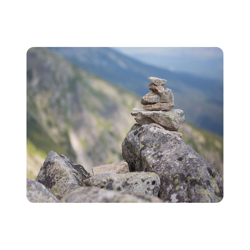 ماوس پد اطلس آبی طرح منظره صخره و سنگ مدل T1890