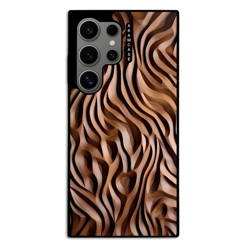 کاور آکام مدل AMC-WSGS24U-WOOD-7 مناسب برای گوشی موبایل سامسونگ Galaxy S24 Ultra