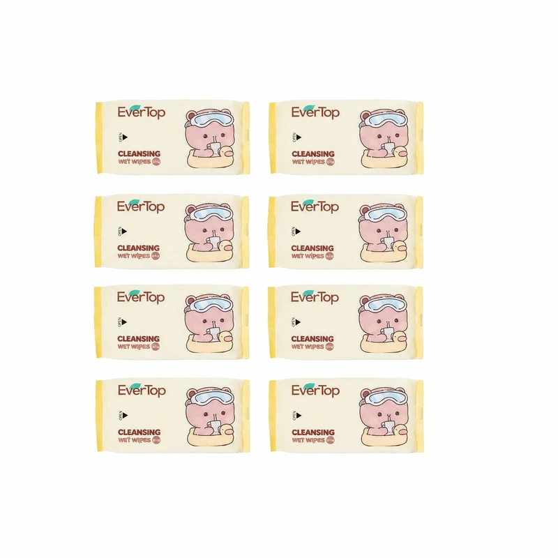 دستمال مرطوب کودک اورتاپ مدل Cleansing بسته 8 عددی
