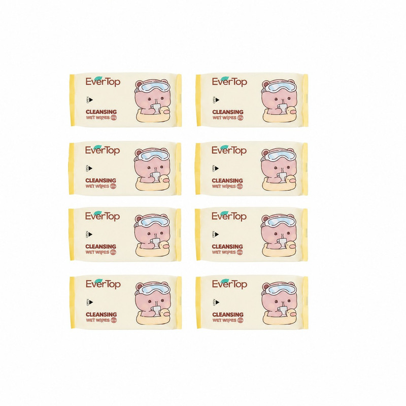 دستمال مرطوب کودک اورتاپ مدل Cleansing بسته 8 عددی