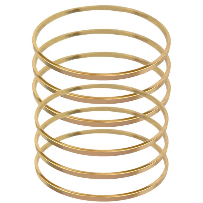 النگو زنانه مدل آینه ای سایز 4 بسته 6 عددی