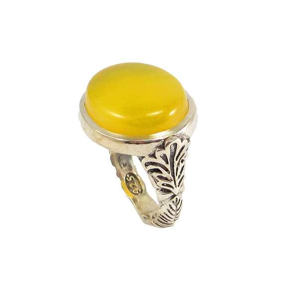 انگشتر نقره مردانه پارلا گوهر مدل شرف الشمس کد 3801