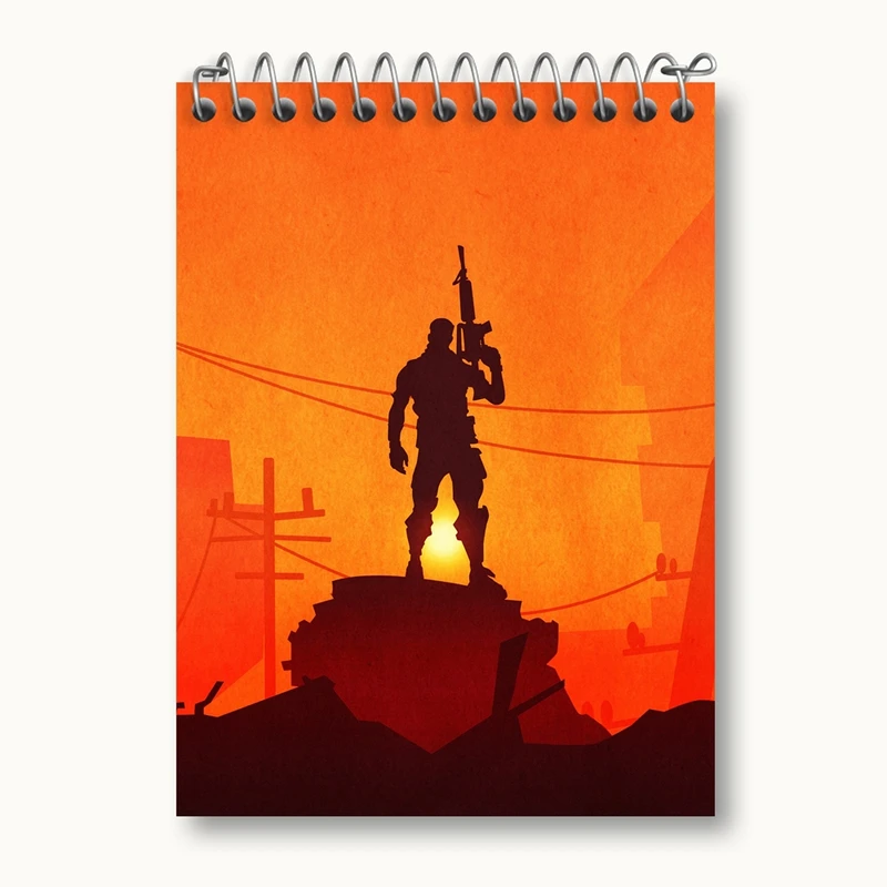 دفتر یادداشت 50 برگ خندالو مدل بازی فورتنایت Fortnite کد 26287