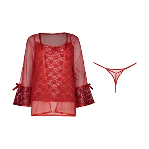 لباس خواب زنانه شیک فام کد 014