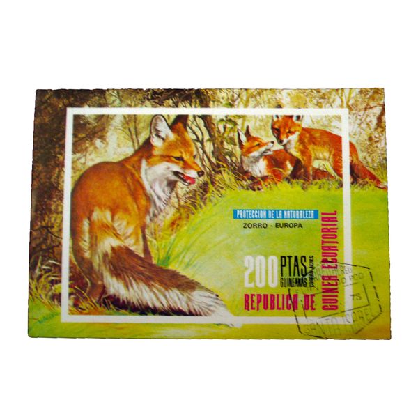 تمبر یادگاری مدل روباه کد bc-1686