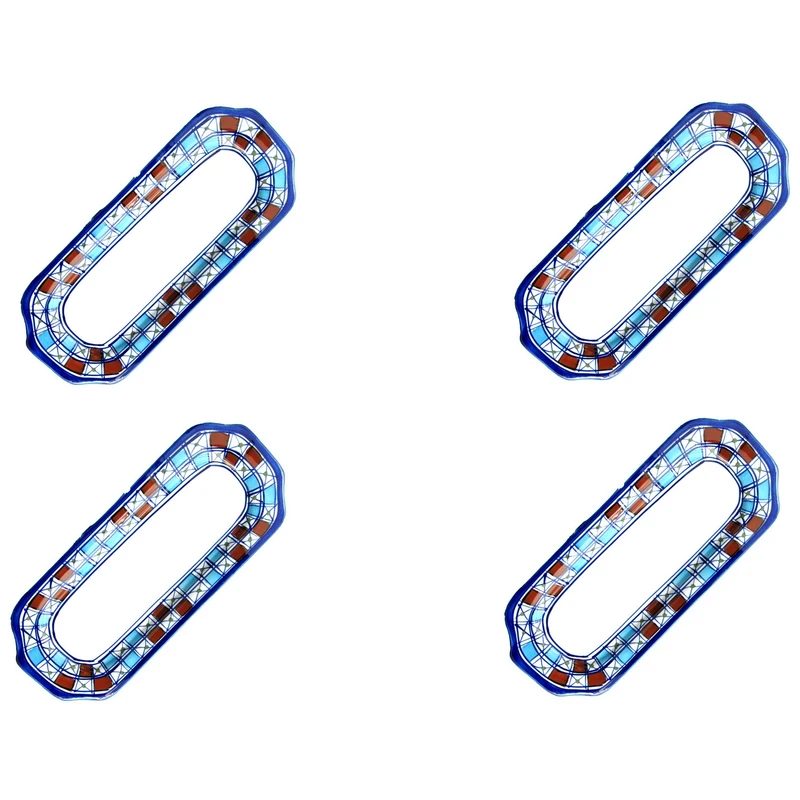 دیس کباب چینی میبدمروارید مدل شطرنجی کد KABAB بسته 4 عددی