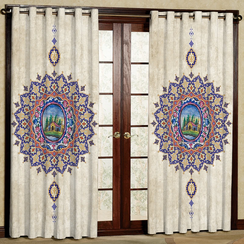  پرده مدل مخمل پانچی کد 4593 سایز 140x280 سانتی متر